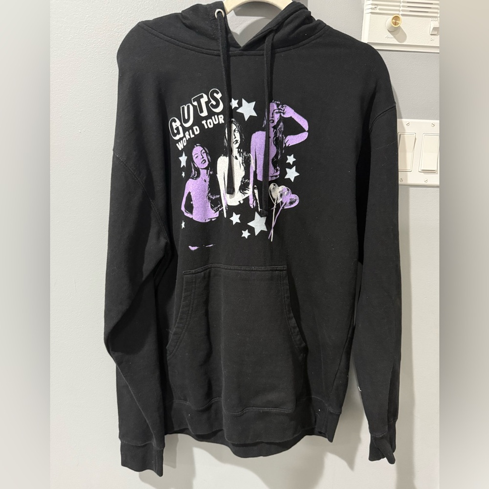 Olivia Rodrigo guts tour Black Graphic Hoodie Sweater